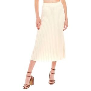 NWT Keepsake The Label Knit Wool-Blend Midi Skirt Fawn XS(2-4) Minimalist